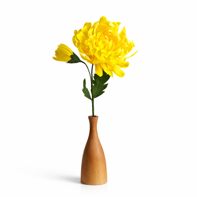 Krizantem El Yapımı Kağıt Çiçek